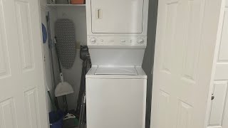 GE General Electric Spacemaker WSM2700DAWWW Washer amp Dryer Combo [upl. by Gabel807]