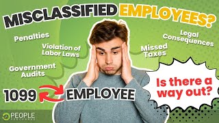 1099 Contractor to W2 Employee Misclassification of Employees FIXED [upl. by Ahkos]