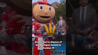 Brutus’ Bold Move Tossing Michigan’s Helmet Where It Belongs [upl. by Mariel]