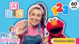 Ms Rachel amp Elmo Get Ready For School  ABC Song Numbers Colors  Toddler amp Preschool Learning [upl. by Rains]