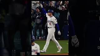 Freddie Freeman grandslam in World Series Game 1 dodgers yankees ladodgers worldseriesmvp [upl. by Enoval541]