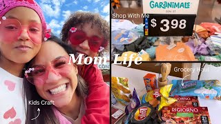 Momlife  Shop With Me  Grocery Haul  Valentines Day  Kids Crafts [upl. by Niklaus473]