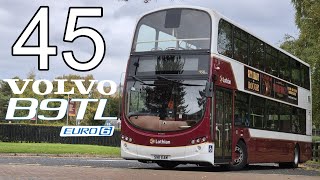 Lothian Buses 958  Service 45  Volvo B9TL  Fast Driver [upl. by Ardnaed]