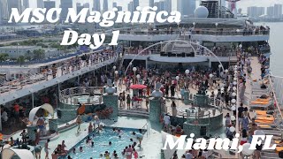 Welcome Aboard Boarding the MSC Magnifica in Miami MSC Magnifica Cruise Day 1 [upl. by Mehsah790]