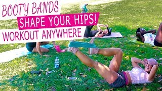 Resistance Band Exercises for WIDER Hips and FULLER Glutes  Booty Bands [upl. by Laura]