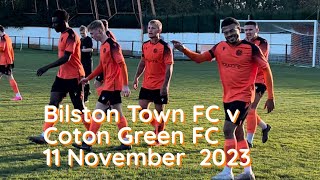 BilstonTownFC v Coton Green FC [upl. by Tonia]