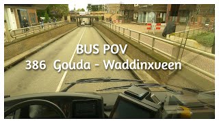 BUS CABIN POV VOLVO 8900 LE 386 GOUDAWADDINXVEEN 2024 [upl. by Chastain]