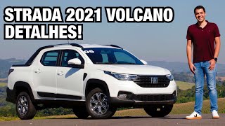 FIAT STRADA 2021 VOLCANO EM DETALHES  Falando de Carro [upl. by Aslin]