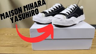 Maison Mihara Yasuhiro BlackWhite Low Replica Review [upl. by Silverts]