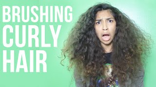 How To Brush Curly Hair [upl. by Bernete]