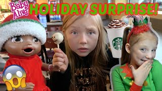 BABY ALIVE gets a HOLIDAY SURPRISE from the ELF The Lilly and Mommy Show FUNNY KIDS SKIT [upl. by Cuthbert874]