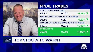 Final Trades Cisco Systems Arch Capital Pfizer and the COWZ [upl. by Ivgnout]