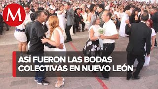 Se casan más de mil parejas en la Macroplaza en pleno San Valentín [upl. by Adnilim]