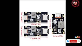 TZT QC40 QC30 TypeC USB PD65W Fast Charging Adapter Module DC832V 325A 65W Step Down Module [upl. by Eissolf]