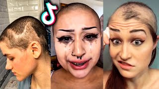 Trichotillmania TikTok Compilation OCD Hair Pulling [upl. by Oeak284]