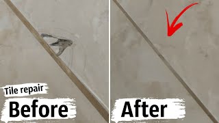 How to Fill and Repair Holes in Ceramic Tile [upl. by Dressel]