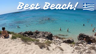 Best Beach In Greece Rated 2 in Europe [upl. by Nnylidnarb]