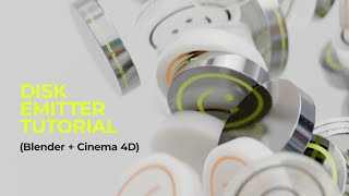 Disk Emitter  Tutorial Blender  Cinema 4D [upl. by Fortunato]