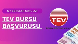 TEV BURS BAŞVURUSU DETAYLARI KARŞILIKSIZ BURS VİCDANİ YÜKÜMLÜLÜK [upl. by Suoivatco]