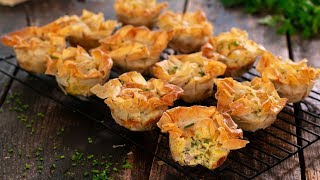 Filo Mini Quiches Filo Pies [upl. by Michella]