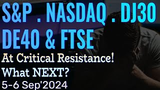 Will Indices Crash Again Today Dow Jones  Nasdaq  SampP500  DE40 Germany  FTSE100  Forecast 5Sep [upl. by Phaedra]