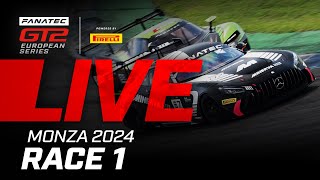 LIVE  Race 1  Monza  2024 Fanatec GT2 Europe ENGLISH [upl. by Reece]