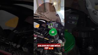 2016 Kawasaki ZX10R first start with kit cams 🔥🔥🔥 [upl. by Tresa]