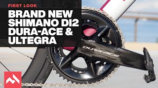 First Look Shimano Di2 DuraAce and Ultegra groupsets  the end of mechanical Ultegra [upl. by Anrat]