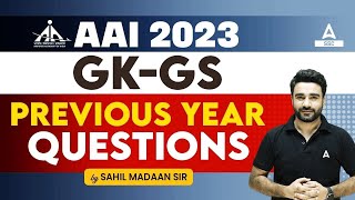 AAI Recruitment 2023  AAI Junior Executive GKGS Previous year Questions  GK GS By Sahil Madaan [upl. by Bernadene]