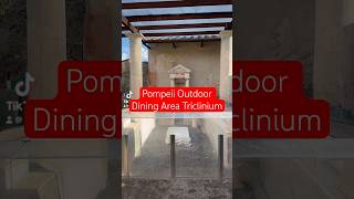 Pompeii Outdoor Dining Area Triclinium [upl. by Farhsa]