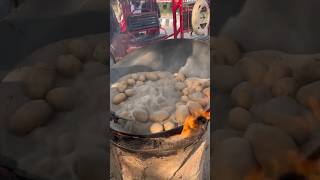 ⚡⚡ Sand Potatoes Making Process⚡⚡ shorts telugufoodie esangathulu streetfood foodie omelette [upl. by Hcurab]