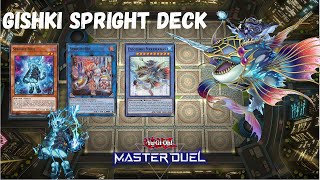 Gishki Spright Deck Crushing Meta With Ease YuGiOh Master Duel [upl. by Tingey]