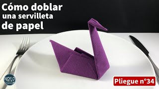 Cómo doblar una servilleta de papel en forma de cisne  Decorar la mesa [upl. by Templer956]