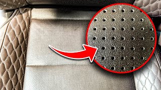 How to Clean Perforated Leather  SUPER EASY [upl. by Mayce]