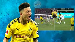 Jadon Sancho wins a penalty for Dortmund but his teammate does not allow him to take it [upl. by Nnitsuj]