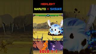 NARUTO x SASUKE FIGHT BATTLE Who will WIN  3Round SOLO 1vs1 naruto sasuke anime NarutoxSasuke [upl. by Esimehc916]