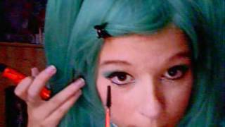 Hatsune Miku Matryoshka Make up Tutorial [upl. by Evyn]