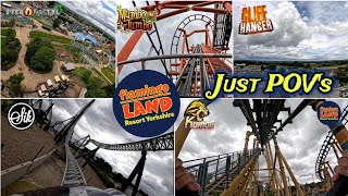 Flamingo Land JUST THE POVs  Sik  Kumali  Mumbo Jumbo  Cliffhanger  Pterodactyl [upl. by Caputto419]