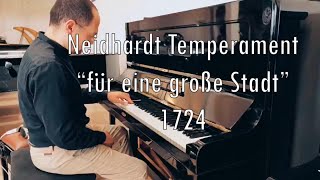 Neidhardt Temperament “für eine große Stadt” 1724 [upl. by Mcmath]