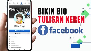 Cara Membuat Bio Facebook Keren Dan Aesthetic [upl. by Cha]