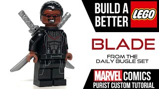 HOW TO Build a Better LEGO BLADE from the Daily Bugle Set 76178 [upl. by Acsecnarf]