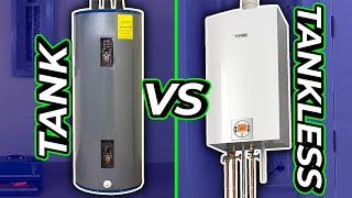 TANK vs TANKLESS WATER HEATER Pros and Cons [upl. by Enaoj]