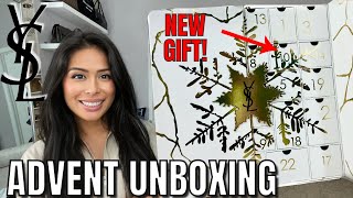 YSL ADVENT CALENDAR 2023 UNBOXING REVIEW NEW SURPRISE GIFTS BUT ARE THEY WORTH THE HIGHER PRICE [upl. by Aivartal]