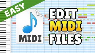 How to Edit MIDI Files  MIDI Editor Beginner Tutorial [upl. by Phillane]