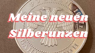 Meine neuen Silberunzen Febr 2024 Feinsilber [upl. by Lanoil]