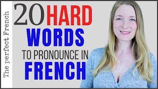 20 hard words to pronounce in French  French pronunciation [upl. by Dnomad]