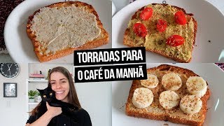 TORRADAS SAUDÃVEIS PARA O CAFÃ‰ DA MANHÃƒ  cabideFIT [upl. by Silin]