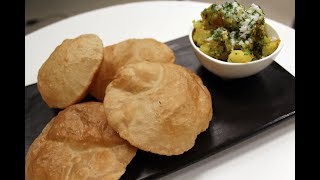 Poori Bhaaji  Simple Indian Recipes  Sanjeev Kapoor Khazana [upl. by Aziul]