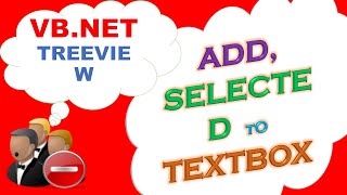 VBNET TreeView  Add ItemsSet Selected Items To TextBoxClear [upl. by Alfonse678]