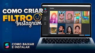 Criar Filtros para Instagram  Baixar e Instalar o META SPARK AR [upl. by Silva547]